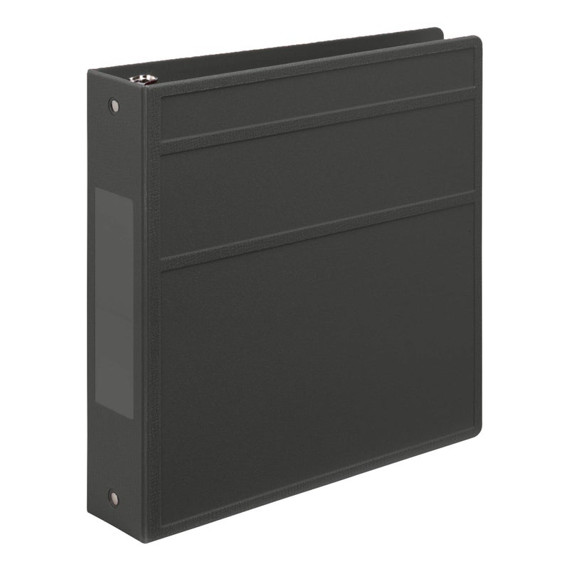 Carstens 2-Inch Heavy Duty 3-Ring Binder - Side Opening, Charcoal Gray, Durable Plastic, Precision No-Gap Rings, Waterproof Covers, No Pockets, Holds 300 Letter Sheets, BPA-Free, Made in USA (5821-3R) - Image 1